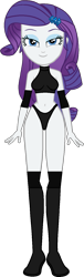 Size: 461x1522 | Tagged: safe, artist:invisibleink, artist:xjkenny, rarity, human, equestria girls, g4, belly button, breasts, busty rarity, clothes, elbow pads, female, knee pads, simple background, solo, sports, sports bra, sports panties, transparent background, vector, wrestler, wrestling