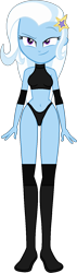 Size: 440x1541 | Tagged: safe, artist:invisibleink, artist:xjkenny, trixie, human, equestria girls, g4, belly button, breasts, clothes, elbow pads, female, knee pads, shoes, simple background, solo, sports, transparent background, vector, wrestler, wrestling