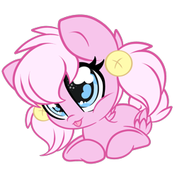 Size: 2200x2200 | Tagged: safe, artist:starlightlore, oc, oc only, pegasus, pony, cute, female, heart, heart eyes, high res, lying down, pegasus oc, prone, simple background, solo, tongue out, transparent background, wingding eyes