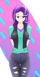 Size: 1928x3696 | Tagged: safe, artist:film77asq, starlight glimmer, human, g4, clothes, female, humanized, solo