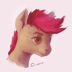 Size: 800x800 | Tagged: safe, artist:grissaecrim, oc, earth pony, pony, bust, solo