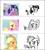 Size: 640x709 | Tagged: safe, artist:herrlupfa, applejack, fluttershy, pinkie pie, twilight sparkle, earth pony, pegasus, pony, unicorn, boast busters, g4, suited for success, the last roundup, blushing, cute, female, floppy ears, mare, pixel art, reddit, screencap reference, shyabetes, trio focus, twiabetes, unicorn twilight