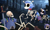 Size: 2985x1765 | Tagged: safe, artist:nignogs, skellinore, oc, oc:anon, human, pony, skeleton pony, undead, g4, my little pony: friendship is magic, the break up breakdown, armor, bone, book, candle, canon x oc, grave, gravestone, graveyard, magic, marriage, necromancy, night, nun, ponybooru import, reversed gender roles equestria, reversed gender roles equestria general, skeleton, sword, telekinesis, weapon