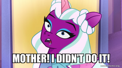 Size: 800x446 | Tagged: safe, edit, edited screencap, screencap, opaline arcana, alicorn, pony, dragon dad, g5, my little pony: tell your tale, spoiler:g5, spoiler:tyts01e29, an extremely goofy movie, caption, female, image macro, mare, text