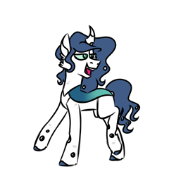 Size: 900x900 | Tagged: safe, artist:fuckomcfuck, oc, oc only, oc:illusion, changepony, hybrid, pony, half changeling, interspecies offspring, magical lesbian spawn, next generation, offspring, parent:queen chrysalis, parent:rarity, parents:rarilis, simple background, solo, white background