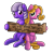 Size: 2300x2300 | Tagged: safe, artist:uteuk, shady, oc, oc:natrix capefiv, earth pony, pony, g1, back to back, cardboard, duo, high res, holding, looking at you, qr code, simple background, sitting, transparent background, ur gay