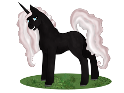 Size: 4000x3000 | Tagged: safe, artist:loopina, oc, oc:black diamond, pony, unicorn, flirting, male, pocctober, poctober, simple background, stallion, transparent background