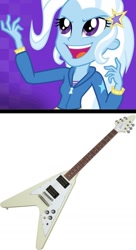 Size: 1080x1990 | Tagged: safe, artist:weyantonio26, trixie, human, equestria girls, g4, electric guitar, flying v, guitar, musical instrument