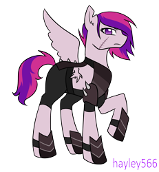 Size: 1914x2070 | Tagged: safe, artist:hayley566, princess cadance, pegasus, pony, series:redemptiverse, g4, alternate hairstyle, alternate universe, amputee, female, pegasus cadance, race swap, role reversal, simple background, solo, transparent background