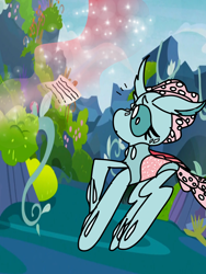 Size: 3000x4000 | Tagged: safe, artist:enperry88, ocellus, changeling, changeling queen, g4, changeling hive, changeling kingdom, female, horn, note, o mouth, older, older ocellus, paper, queen ocellus, raised hoof, sparkling lust, story:a dragons hive