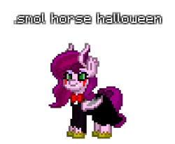 Size: 388x320 | Tagged: safe, artist:dematrix, pipp petals, bat pony, pony, undead, vampire, vampony, mlp fim's twelfth anniversary, pony town, g5, bat pipp, blood, bowtie, clothes, costume, crying, female, halloween, halloween costume, holiday, mare, pipp is short, pipp is smol, race swap, simple background, smol, smol horse, solo, tears of blood, transparent background, unshorn fetlocks