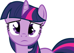 Size: 9731x7050 | Tagged: safe, artist:uxyd, twilight sparkle, pony, unicorn, g4, season 1, winter wrap up, absurd resolution, female, frown, looking at you, mare, sad, simple background, solo, transparent background, unicorn twilight, vector