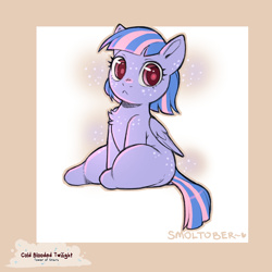 Size: 1200x1200 | Tagged: safe, artist:cold-blooded-twilight, wind sprint, pegasus, pony, g4, :<, blank flank, chest fluff, cute, dock, female, filly, foal, freckles, not twilight sparkle, pouting, sitting, solo, sprintabetes, tail, thighs, thunder thighs