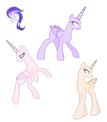 Size: 3314x3761 | Tagged: safe, artist:existencecosmos188, oc, oc only, alicorn, pony, alicorn oc, bald, base, eyelashes, female, high res, horn, looking back, mare, rearing, simple background, transparent background, wings