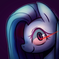 Size: 2000x2000 | Tagged: safe, artist:maren, pinkie pie, earth pony, pony, g4, 2014, bust, female, glowing, glowing eyes, high res, limited palette, mare, old art, pinkamena diane pie, portrait, smiling, solo