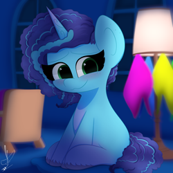 Size: 3000x3000 | Tagged: safe, artist:daftramms, misty brightdawn, pony, unicorn, g5, cute, fanart, high res, solo