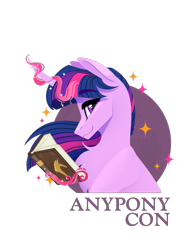 Size: 1937x2504 | Tagged: safe, artist:alrumoon_art, twilight sparkle, pony, unicorn, g4, book, eyebrows, female, magic, mare, simple background, smiling, solo, transparent background