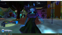 Size: 1920x1080 | Tagged: safe, screencap, trixie, anthro, g4, clothes, costume, halloween, holiday, second life, solo, video at source, video in description, witch