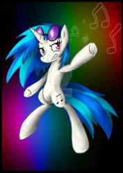 Size: 1024x1449 | Tagged: safe, artist:sketchypon3, dj pon-3, vinyl scratch, pony, g4, deviantart watermark, obtrusive watermark, solo, watermark