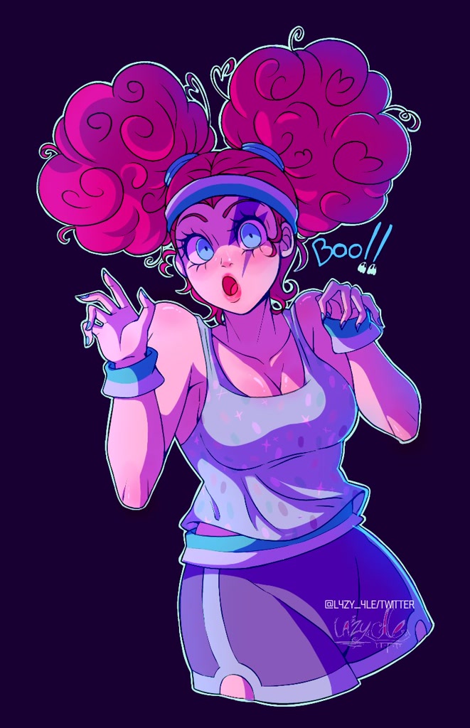 2978028 Safe Artistl4zy4le Pinkie Pie Human Scare Master Black Background Breasts