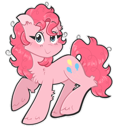 Size: 1384x1513 | Tagged: safe, artist:paamyu, pinkie pie, earth pony, pony, g4, cute, diapinkes, female, looking at you, mare, simple background, smiling, smiling at you, solo, transparent background