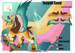 Size: 1920x1358 | Tagged: safe, artist:oneiria-fylakas, oc, oc:isayah seed, alicorn, pony, colored wings, concave belly, feathered fetlocks, female, mare, multicolored wings, reference sheet, solo, tail, tail feathers, wings