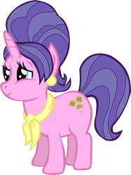 Size: 3466x4636 | Tagged: safe, artist:thebosscamacho, cookie crumbles, pony, unicorn, g4, .svg available, absurd resolution, clothes, ear piercing, earring, female, jewelry, mare, piercing, scarf, simple background, smiling, solo, transparent background, vector