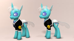 Size: 1920x1080 | Tagged: safe, artist:whiteskypony, oc, oc:sky heart, changedling, changeling, 3d, solo