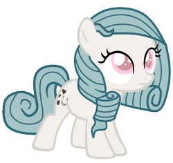 Size: 578x546 | Tagged: safe, artist:lillyleaf101, baby bridesmaid, pony, g1, g4, female, filly, foal, g1 to g4, generation leap, simple background, solo, transparent background
