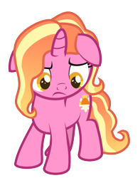 Size: 1561x1977 | Tagged: safe, artist:lillyleaf101, luster dawn, pony, filly luster dawn, simple background, solo, transparent background, younger