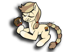 Size: 3496x2480 | Tagged: safe, oc, pony, apple, autumn, candy apple (food), food, halloween, holiday, png