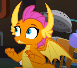 Size: 717x631 | Tagged: safe, screencap, smolder, dragon, a horse shoe-in, g4, cropped, dragoness, female, solo