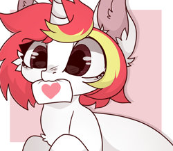 Size: 2300x2000 | Tagged: artist needed, safe, oc, oc:lazy sunday, pony, unicorn, cute, heart, high res, solo