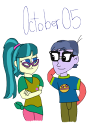 Size: 3000x4177 | Tagged: safe, artist:bigpurplemuppet99, juniper montage, micro chips, human, equestria girls, g4, beth (total drama), duo, female, harold (total drama), male, microjuniper, shipping, simple background, straight, total drama, total drama island, transparent background