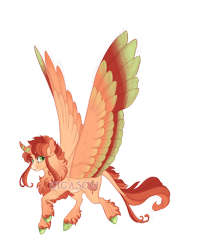 Size: 4000x4700 | Tagged: safe, artist:gigason, oc, oc:maple mosaic, alicorn, pony, absurd resolution, colored wings, male, multicolored wings, obtrusive watermark, simple background, solo, stallion, transparent background, watermark, wings