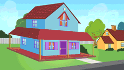 Size: 1280x720 | Tagged: safe, human, equestria girls, g4, animated, background, gif, rainbow dash's house