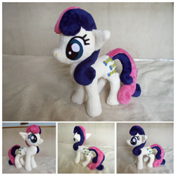 Size: 896x891 | Tagged: safe, artist:spark-strudel, bon bon, sweetie drops, earth pony, pony, g4, irl, photo, plushie