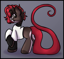 Size: 2300x2100 | Tagged: safe, artist:sadfloorlamp, oc, oc only, oc:torsher, hybrid, original species, pony, snake, snake pony, clothes, cute, female, glasses, high res, mare, shirt, solo, t-shirt