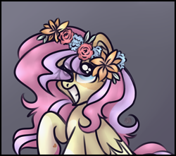 Size: 3400x3000 | Tagged: safe, artist:sadfloorlamp, oc, oc only, pony, cute, female, floral head wreath, flower, high res, mare, solo