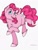 Size: 750x1000 | Tagged: safe, artist:m00nstonee, pinkie pie, earth pony, pony, female, mare, open mouth, simple background, solo, white background