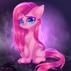Size: 3000x3000 | Tagged: safe, artist:monstrum, pinkie pie, earth pony, pony, g4, crying, cute, female, high res, looking at you, pinkamena diane pie, sad, sad pony, solo, teary eyes