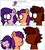 Size: 1275x1414 | Tagged: safe, artist:professorventurer, pipp petals, sunny starscout, oc, oc:enrique, earth pony, pegasus, pony, unicorn, series:ask pippamena, g5, bruh, halloween, holiday, horn, pippamena, sussy, unicorn oc