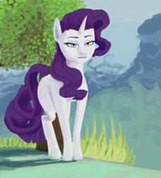 Size: 800x881 | Tagged: safe, artist:thelastenforcement, rarity, pony, unicorn, g4, female, mare, solo, uncanny valley