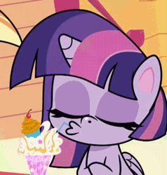 Size: 481x506 | Tagged: safe, screencap, twilight sparkle, alicorn, pony, g4.5, my little pony: pony life, playwright or wrong, spoiler:pony life s02e21, animated, cropped, cute, female, gif, mare, offscreen character, twiabetes, twilight sparkle (alicorn)