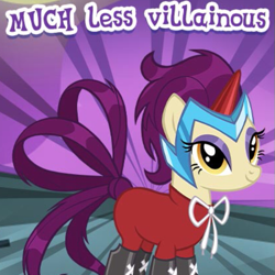 Size: 541x542 | Tagged: safe, gameloft, idw, high heel, pony, g4, my little pony: magic princess, clothes, female, free brown, idw showified, mare, meme, solo, wow! glimmer