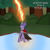 Size: 3200x3200 | Tagged: safe, artist:maître cervidé, oc, oc:grace curse, pony, unicorn, female, fire, forest, high res, lake, magic, ponytober, solo, water