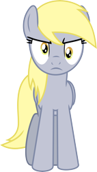 Size: 4368x7712 | Tagged: safe, artist:wissle, derpy hooves, pegasus, pony, g4, absurd resolution, angry, derpy hooves is not amused, female, looking at you, mare, simple background, solo, transparent background, unamused, vector