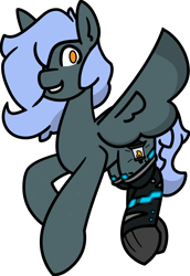 Size: 974x1412 | Tagged: artist needed, safe, alternate version, oc, oc only, oc:gale force, pegasus, pony, amputee, cybernetic legs, female, mare, prosthetic leg, prosthetic limb, prosthetics, scar, self harm, self harm scars, simple background, solo, trans female, transgender, transparent background
