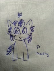 Size: 3120x4160 | Tagged: safe, oc, oc only, oc:pea, art trade, female, filly, foal, solo, toilet paper, traditional art
