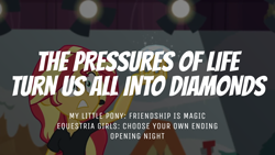 Size: 1920x1080 | Tagged: safe, edit, edited screencap, editor:quoterific, screencap, sunset shimmer, human, equestria girls, equestria girls series, g4, opening night, diamond, opening night: sunset shimmer, solo